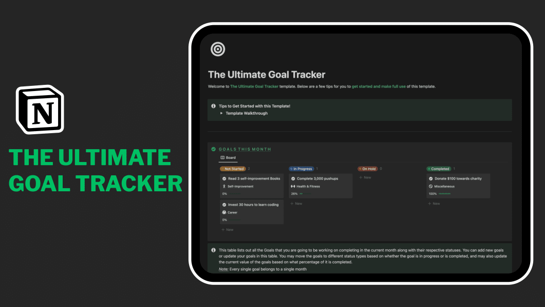 The Ultimate Goal Tracker