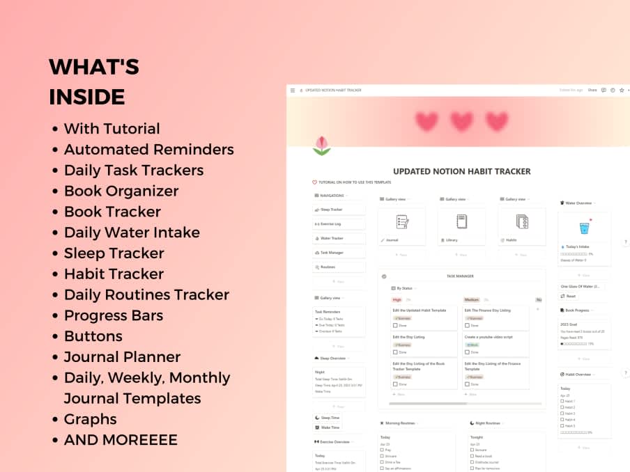 2023 Updated Notion Habit Tracker| Prototion|