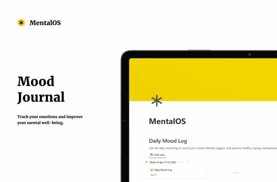 MentalOS - Notion Mood Journal