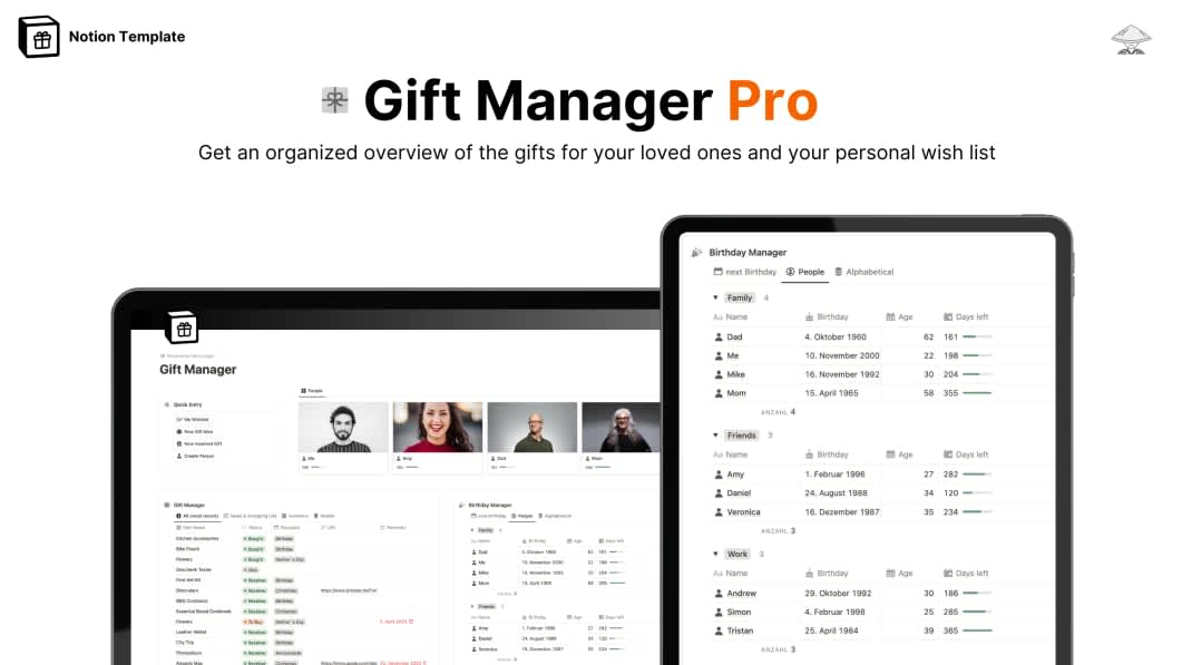 Gift Manager PRO