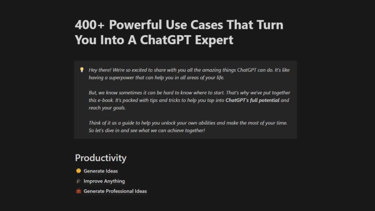 400+ Powerful ChatGPT Cases | Prototion