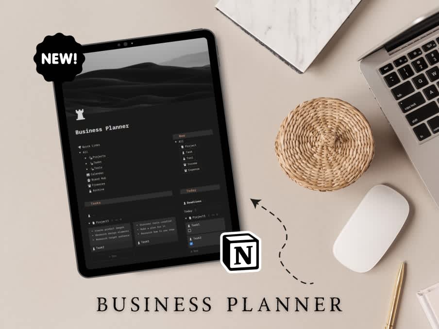 Notion Business Planner | Prototion | Buy Notion Template