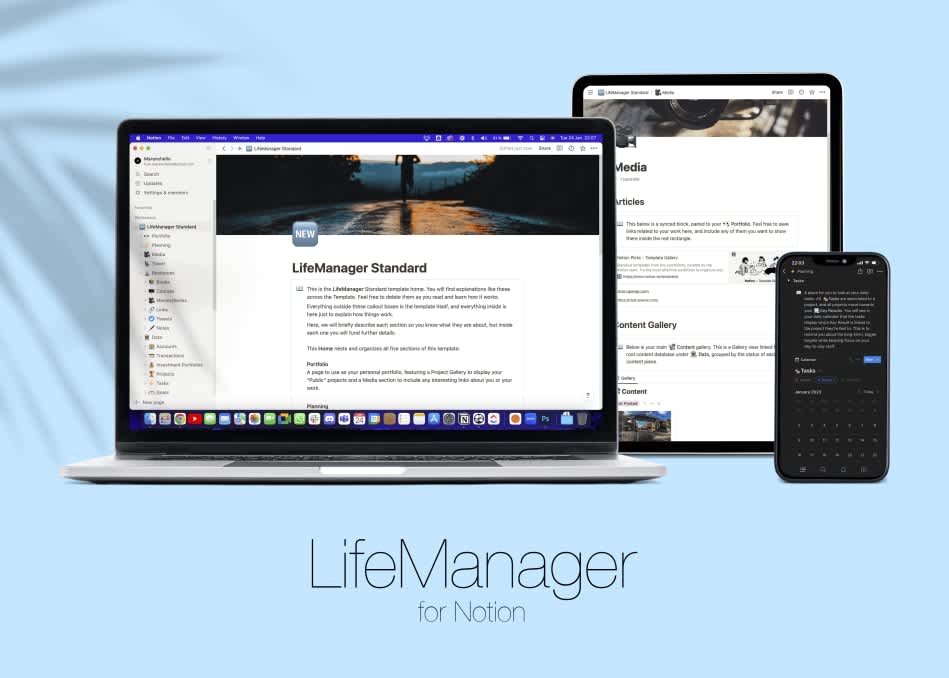 LifeManager | Prototion | Buy Notion Template