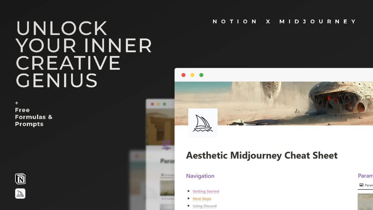 Aesthetic Midjourney Cheat Sheet | Prototion