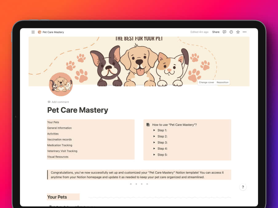 Pet Care Mastery | Prototion