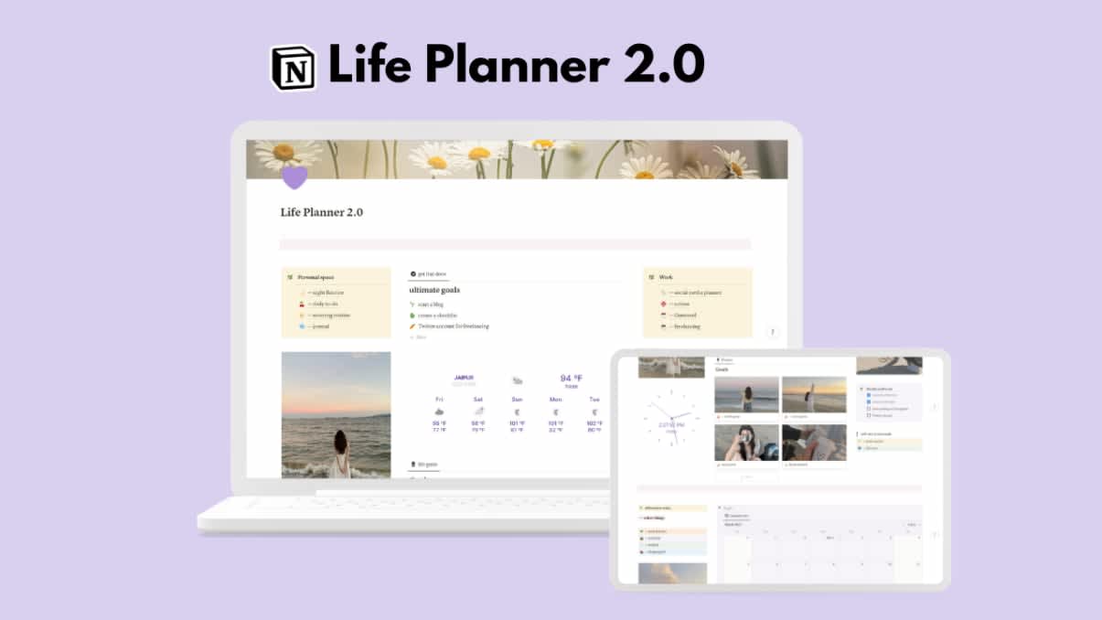Life Planner 2.0 | Prototion | Buy Notion Template