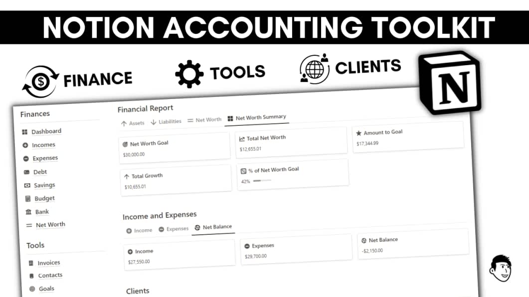 NotionBooks - Complete Accounting Toolkit for Individuals and Businesses 