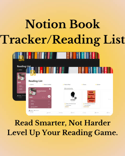 Notion Reading List & Book Tracker