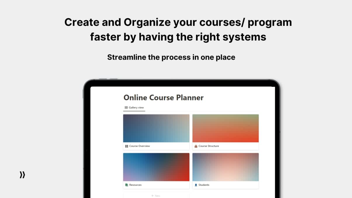 Online Course / Program Planner | Prototion