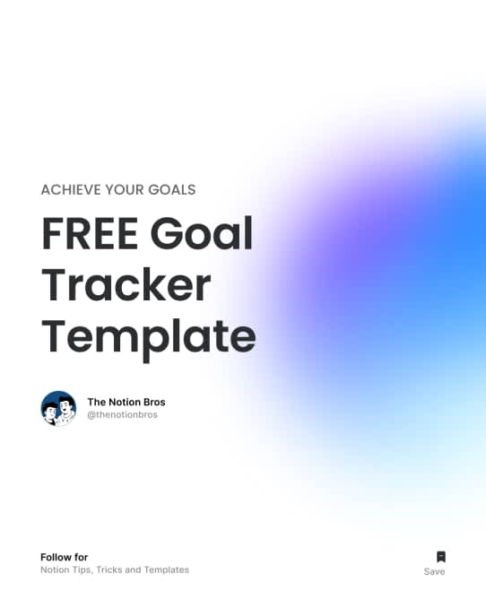 Goal Tracker | Prototion | Get Notion Template