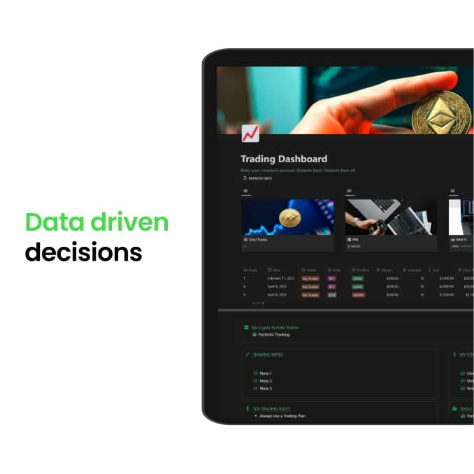 Notion Trading Dashboard | Prototion
