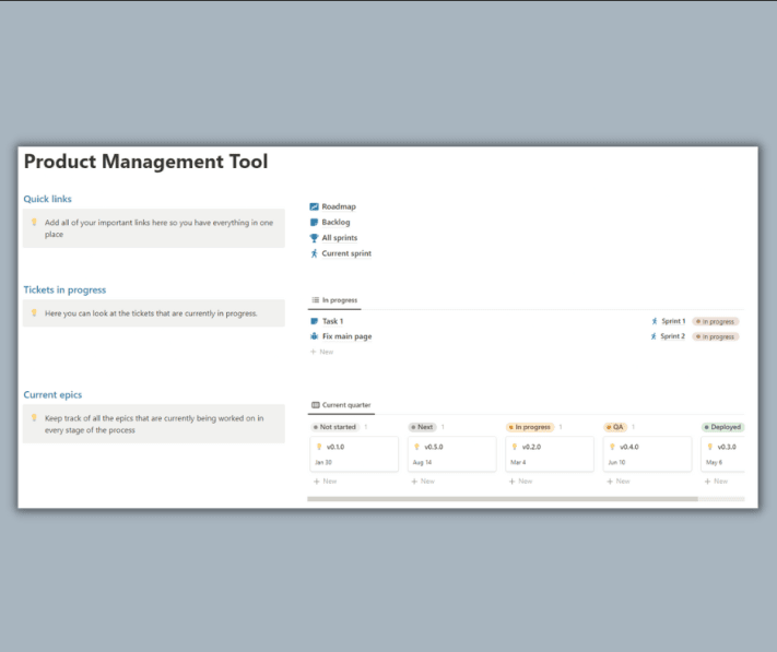 Product Management Tool