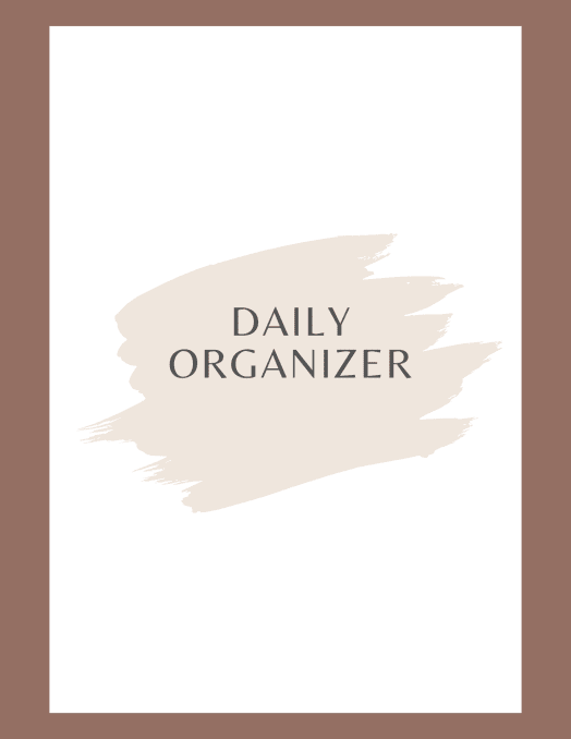 Daily Organizer | Prototion