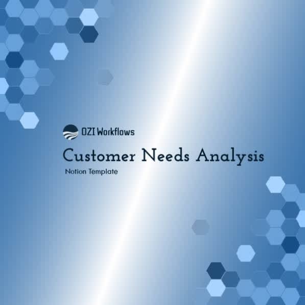 consumer needs analysis