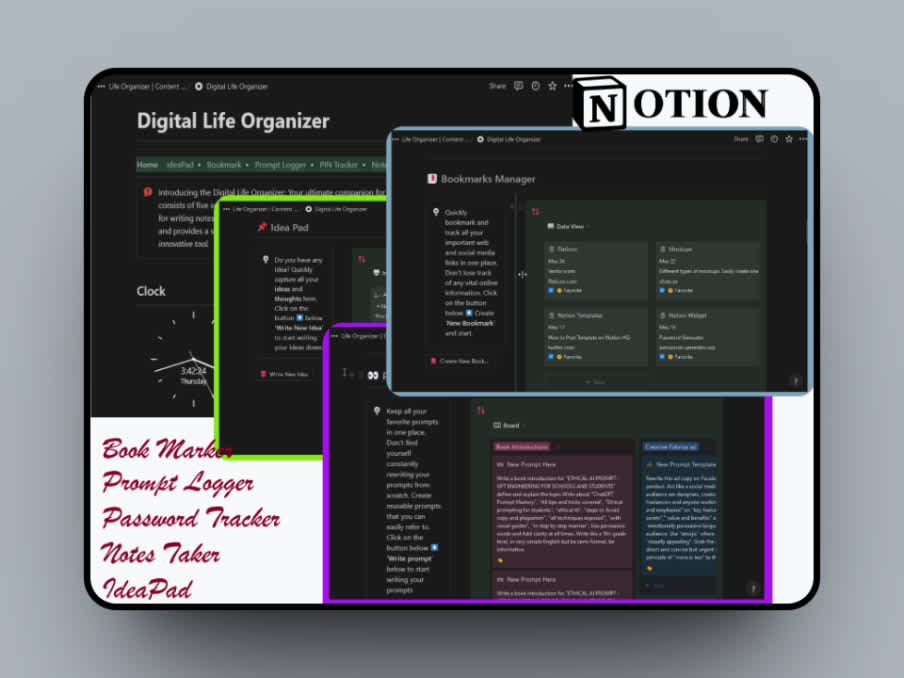 DIGITAL LIFE ORGANIZER | Prototion