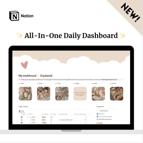 All-In-One Daily Dashboard 2.0 ✨