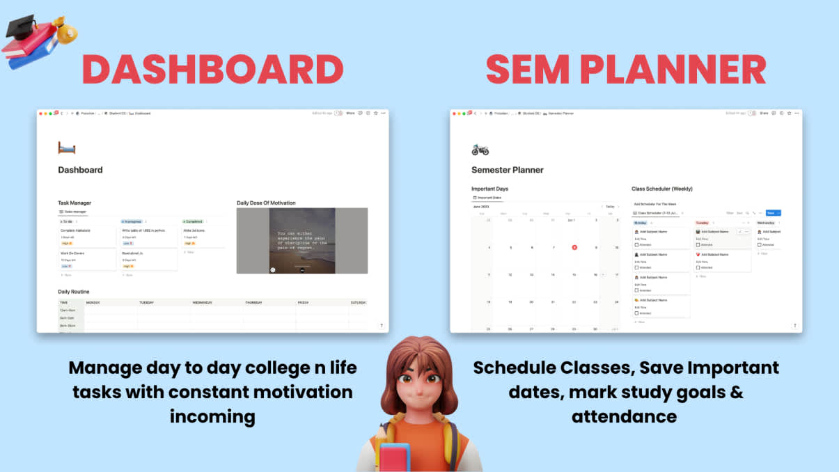 Student Brain | Prototion | Get Notion Template