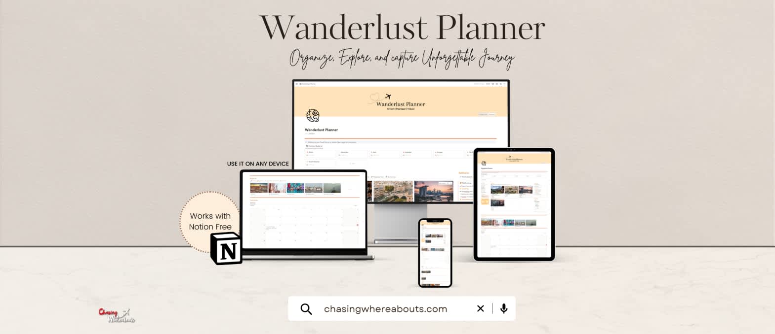 Wanderlust Planner | Prototion | Buy Notion Template