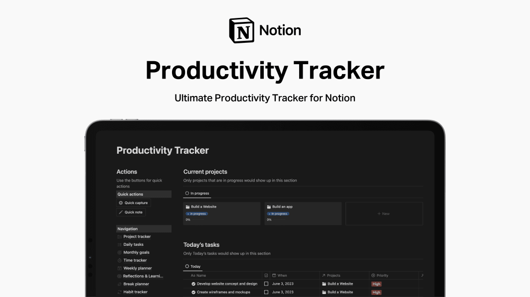 Notion Productivity Tracker