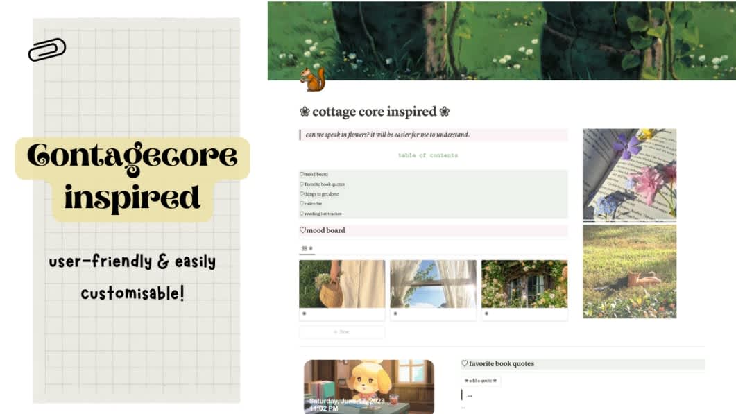 Cottagecore Inspired Template