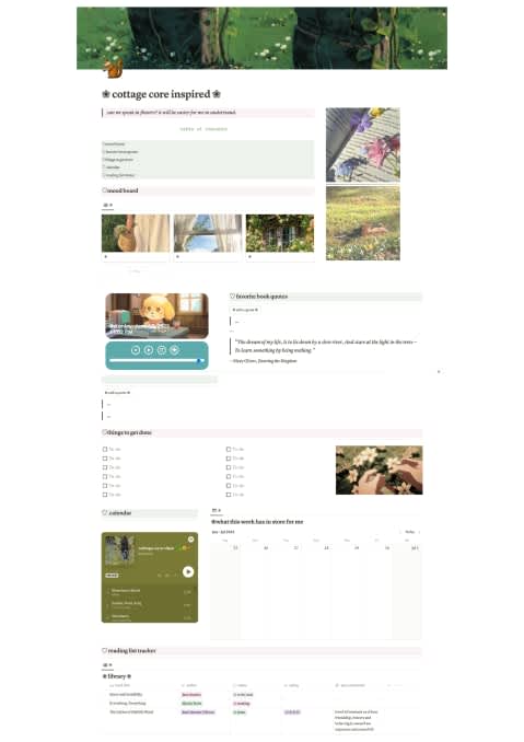 Cottagecore Inspired Template