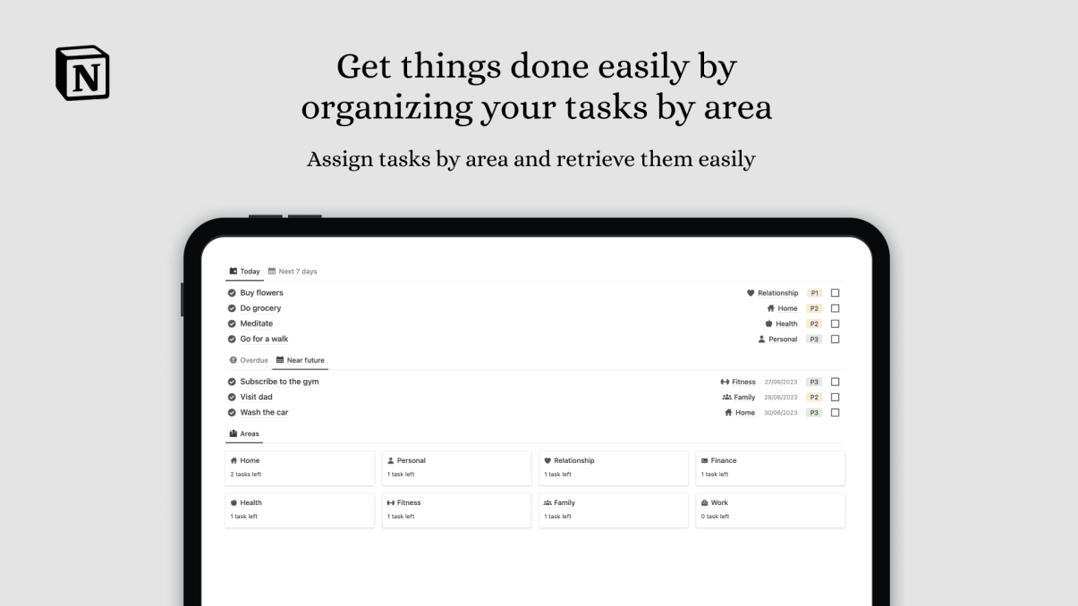 Notion Task Manager | Prototion | Free Notion Template