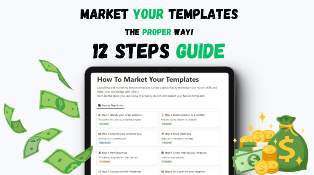 How To Market Your Notion Templates