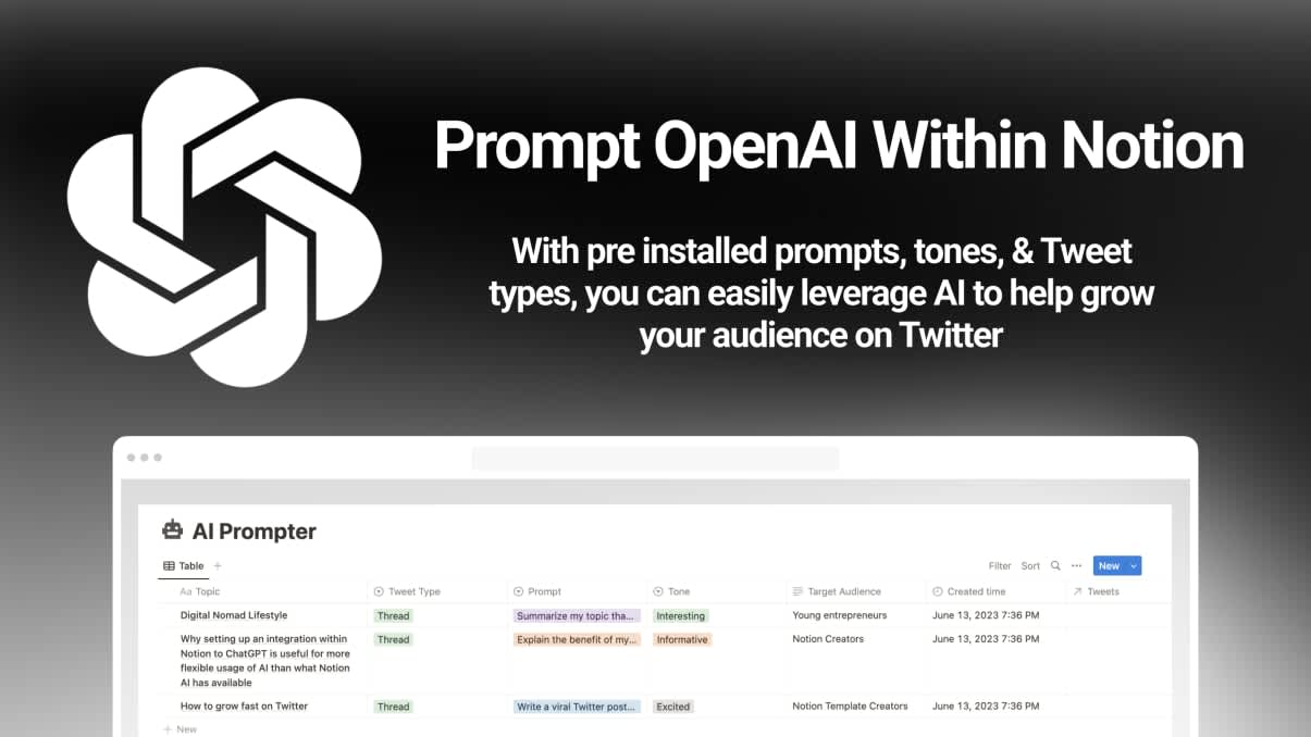 OpenAI Tweet Prompter