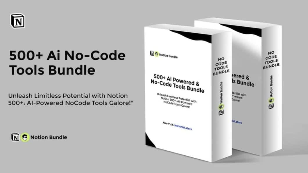 500 AI Powered NoCode Tools Bundle 