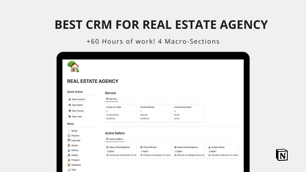 Minimal Notion CRM 