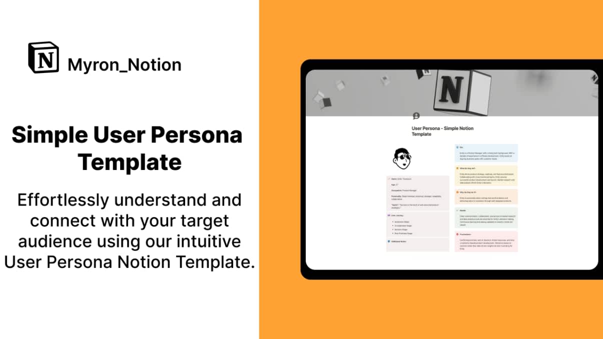 User Persona - Simple Notion Template