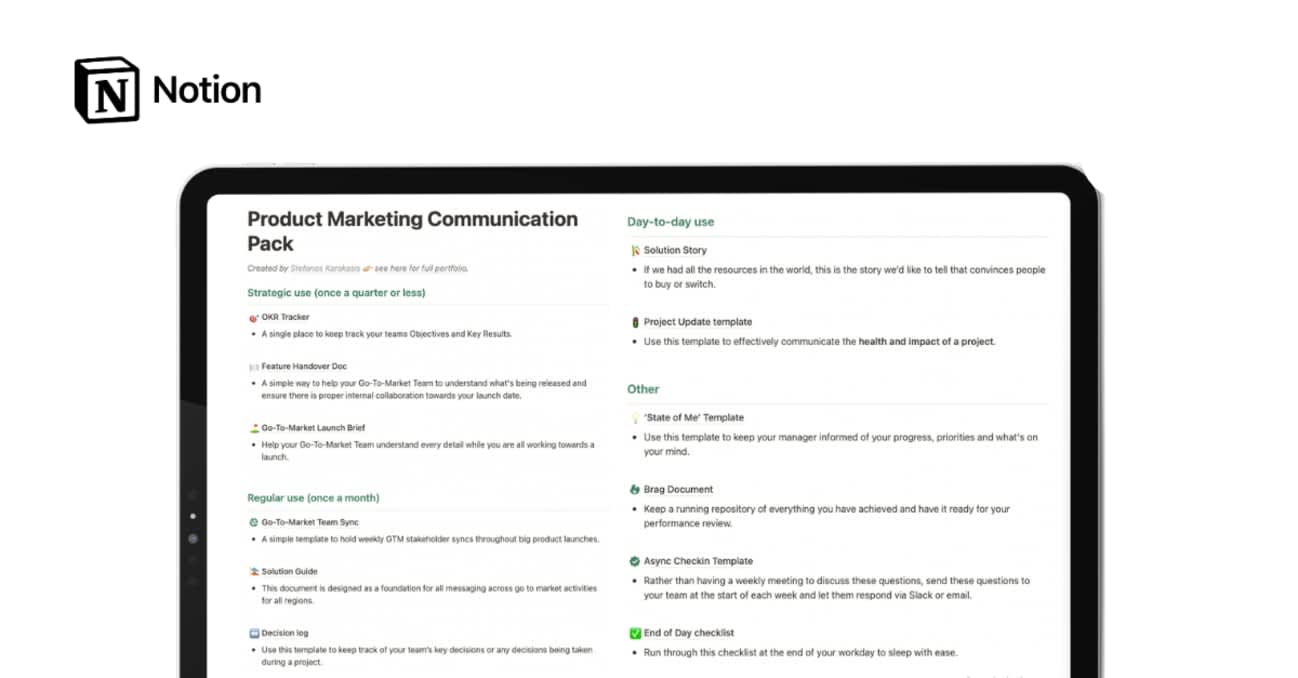 Product Marketing Communication Pack | Prototion