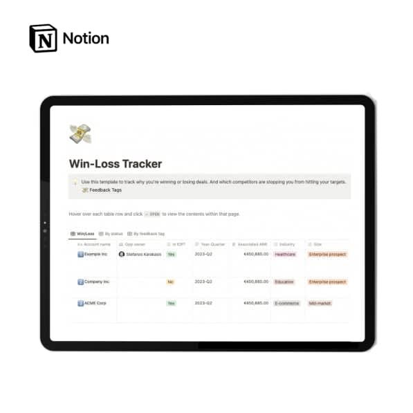 Win/Loss Tracker