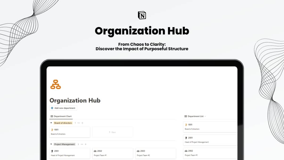 Organization Hub | Prototion | Buy Notion Template