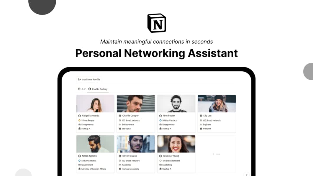 Notion Personal Networking Assistant