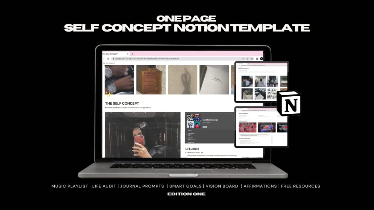 Self Concept | Prototion | Buy Notion Template