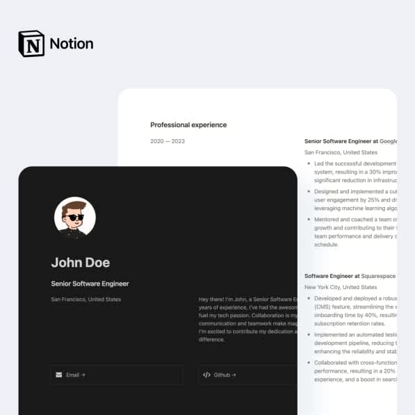 Ultimate Notion Resume