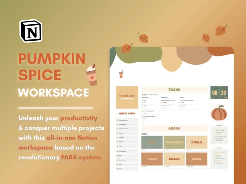 Pumpkin Spice WorkSpace