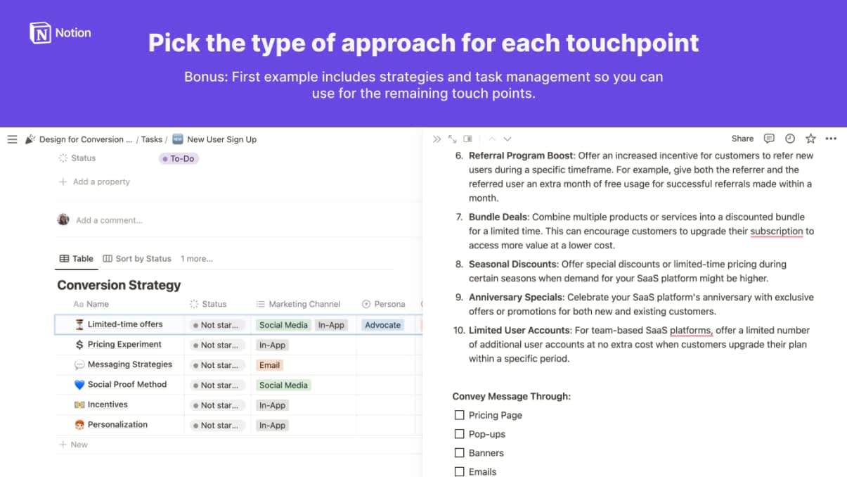 The Ultimate SaaS Conversion Strategy Template