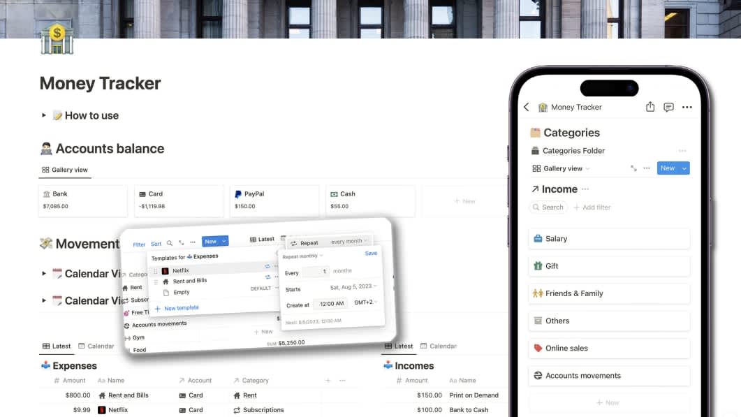 Notion Money Tracker