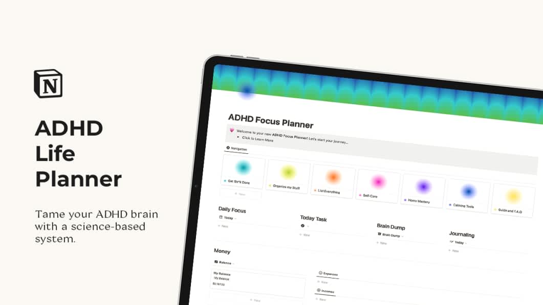 ADHD Focus Planner