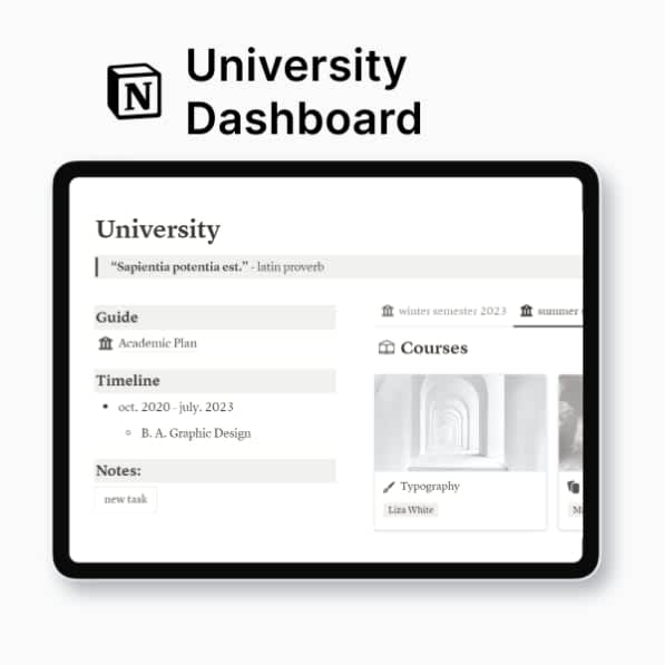 University Dashboard