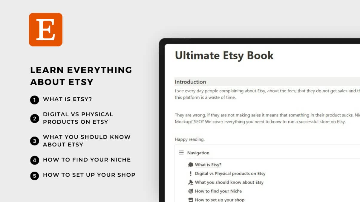 Ultimate Etsy Guide | Prototion | Buy Notion Template