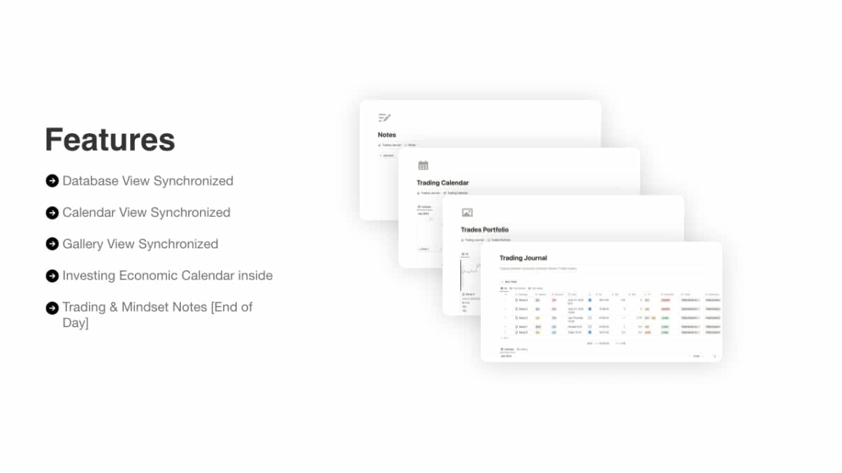 The Trading Journal Notion Template by @fxpabs