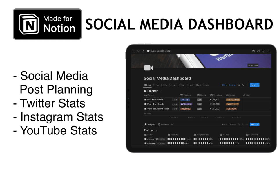 Social Media Dashboard