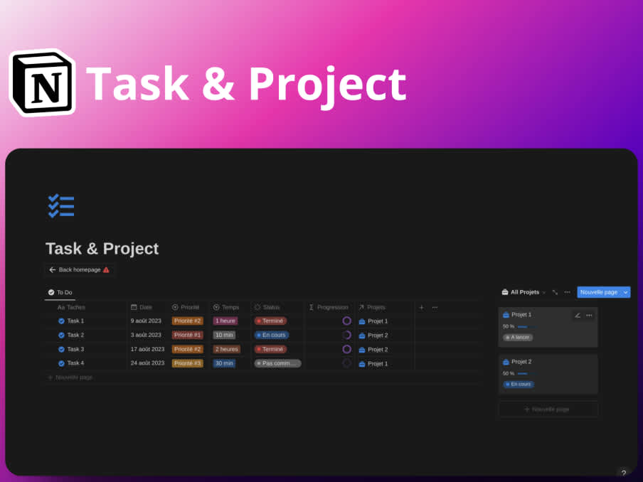 Task & Project