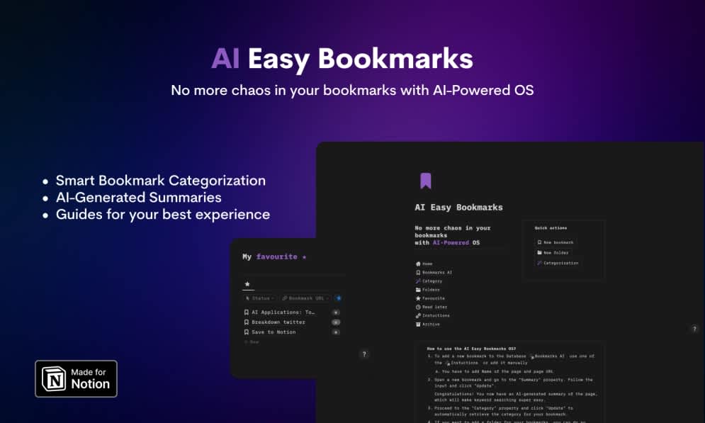 AI Easy Bookmarks