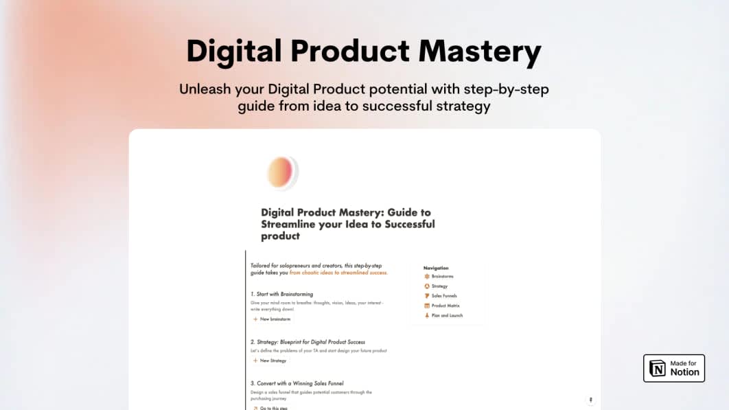 Digital Product Mastery