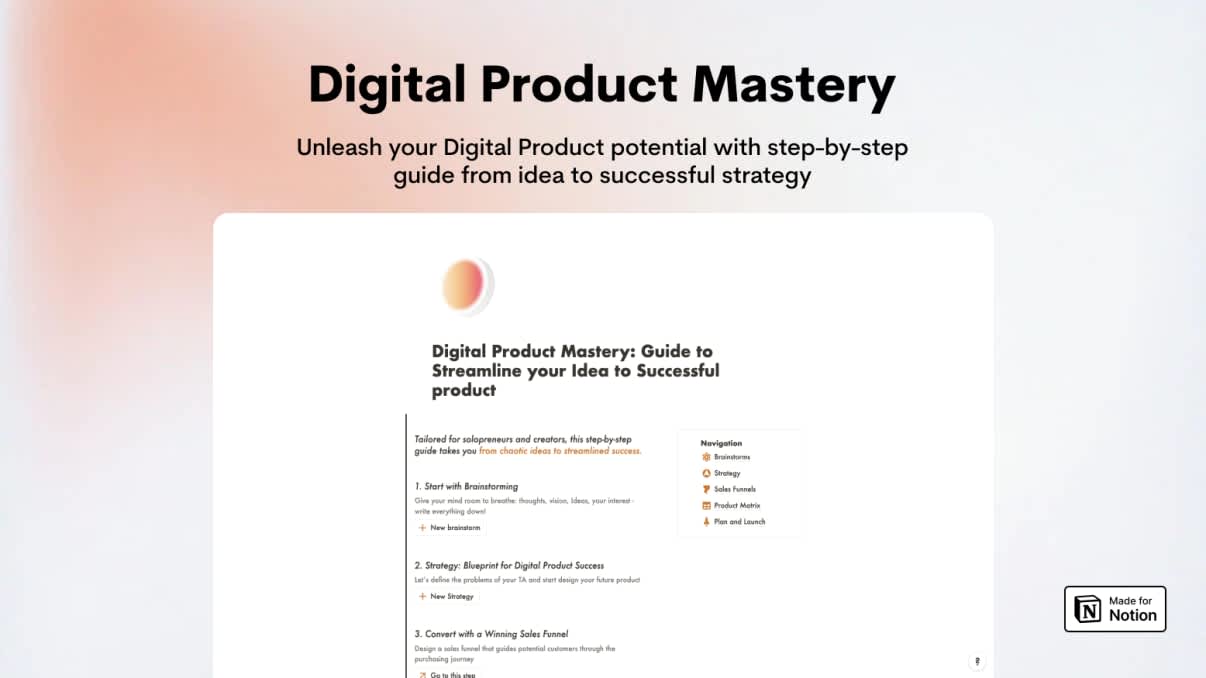 Digital Product Mastery