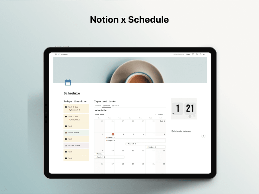 Notion Schedule